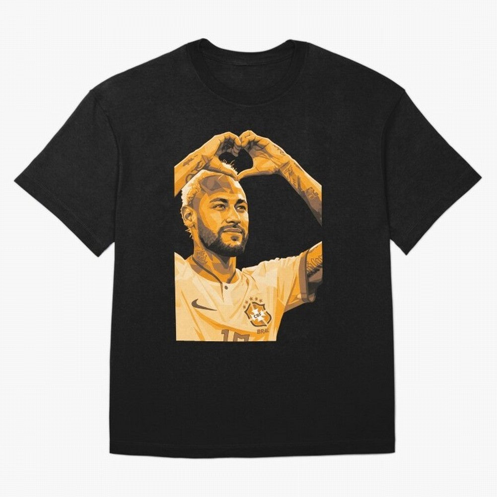 Neymar Classic T-Shirt Showcase Global Football Passion for FIFA World Cup 2026 USA Canada Mexico, Capturing Messi, CR7 and Mbappe, France and Portugal, Global Supporter Spirit, Legendary Goals, National Colors and Tournament Celebration; Perfect