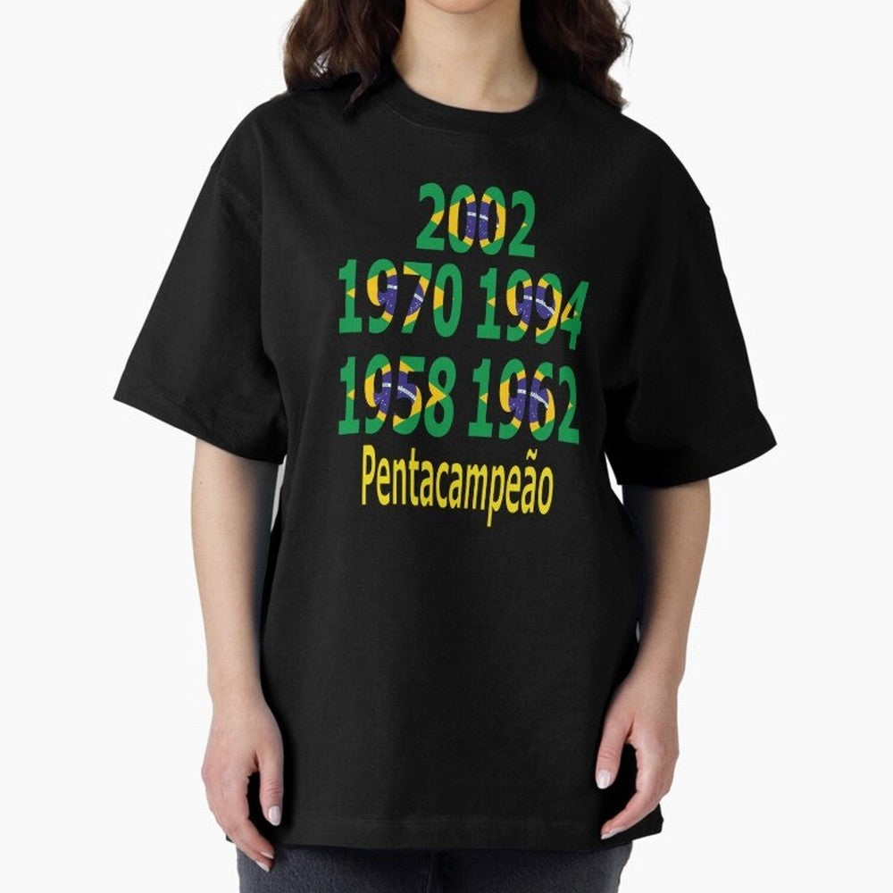 Brazil Five Stars - Champion Heritage Essential T-Shirt Show Championship Spirit for FIFA World Cup 2026 USA Canada Mexico Inspired by Messi, Argentina Energy, Match Day Excitement, Supporter Culture, Golden Goals and Global Football Passion; Made