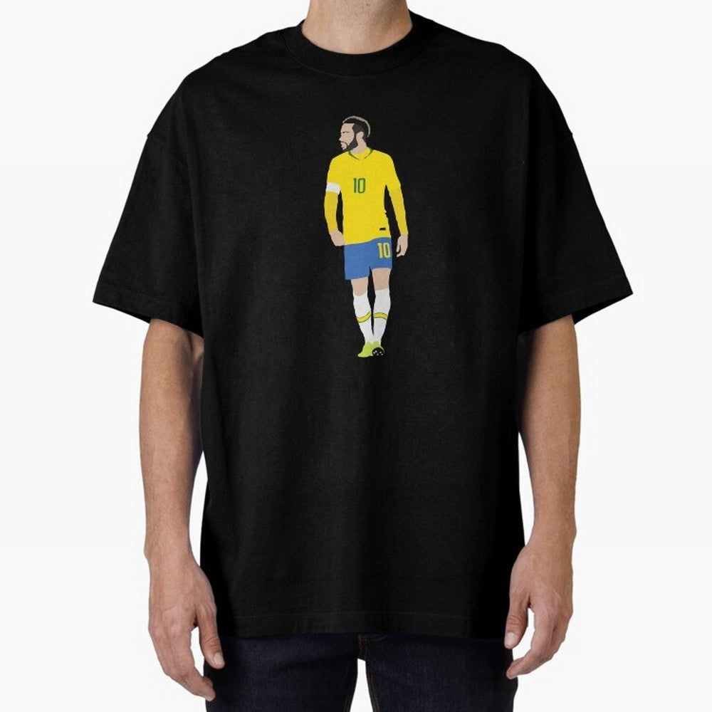neymar brazil Oversized T-Shirt Celebrate Classic Football Spirit in FIFA World Cup 2026 Centered on Messi, Neymar and Mbappe, Argentina, France and Brazil Energy, Sports Nostalgia, International Competition, Famous Players and Unforgettable