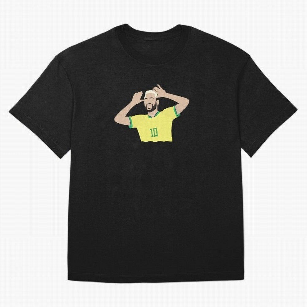 neymar cute vector Oversized T-Shirt Celebrate Football Dreams Across FIFA World Cup 2026 USA Canada Mexico Connected to Haaland and Mbappe, Portugal, Spain and Germany Energy, Sports Nostalgia, International Competition, Famous Players and