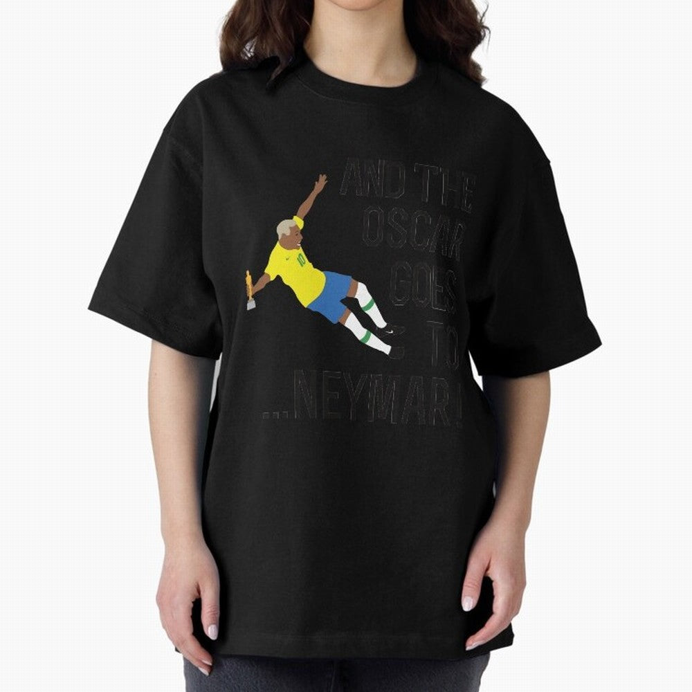 Neymar Diving Oversized T-Shirt Celebrate Rivalries and Pride in FIFA World Cup 2026 USA Canada Mexico for Fans of Messi and Cristiano Ronaldo and Argentina, Bringing Football History, Final Match Energy, Crowd Noise and Once in a Lifetime Moments;