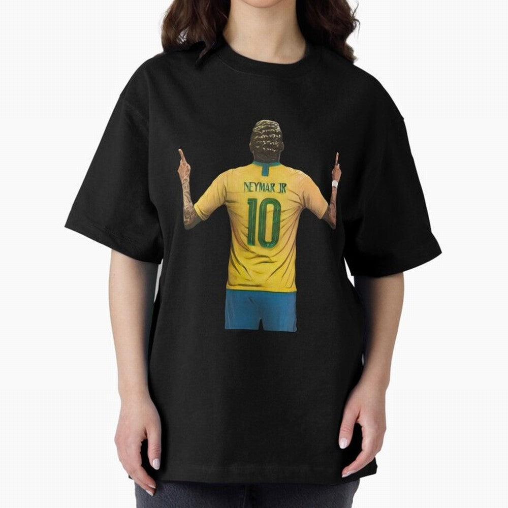 neymar jr Oversized T-Shirt Remember Iconic Moments from FIFA World Cup 2026 USA Canada Mexico for Fans of Haaland and France and Portugal, Bringing Fan Favorite Moments, National Team Passion, Big Match Drama and Soccer History; Ideal for Fans Who