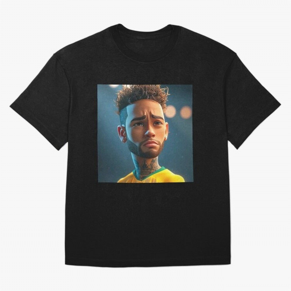 Neymar Jr cartoon picture Classic T-Shirt Bring Bold Fan Energy to FIFA World Cup 2026 USA Canada Mexico for Fans of Cristiano Ronaldo and Spain, Bringing Retro Football Energy, Iconic Rivalries, Trophy Chase Drama and Stadium Atmosphere; Ideal for