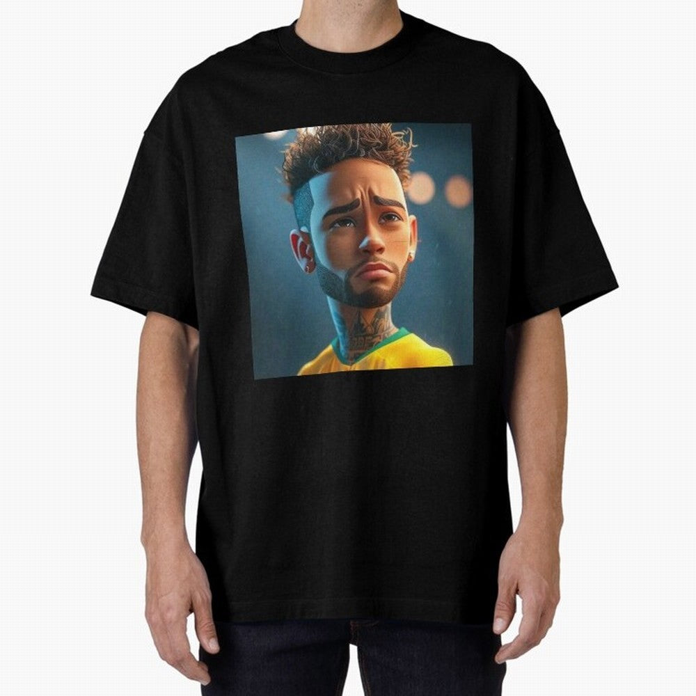 Neymar Jr cartoon picture Classic T-Shirt Bring Bold Fan Energy to FIFA World Cup 2026 USA Canada Mexico for Fans of Cristiano Ronaldo and Spain, Bringing Retro Football Energy, Iconic Rivalries, Trophy Chase Drama and Stadium Atmosphere; Ideal for