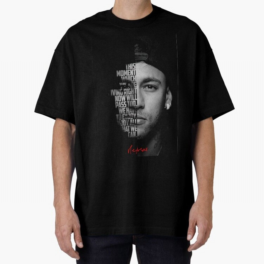 Black and white Neymar Jr quote. Classic T-Shirt Celebrate Football Heritage in Global Football Passion for FIFA World Cup 2026, Inspired by Messi, Argentina, Sports Nostalgia, International Competition, Famous Players and Unforgettable Victories;