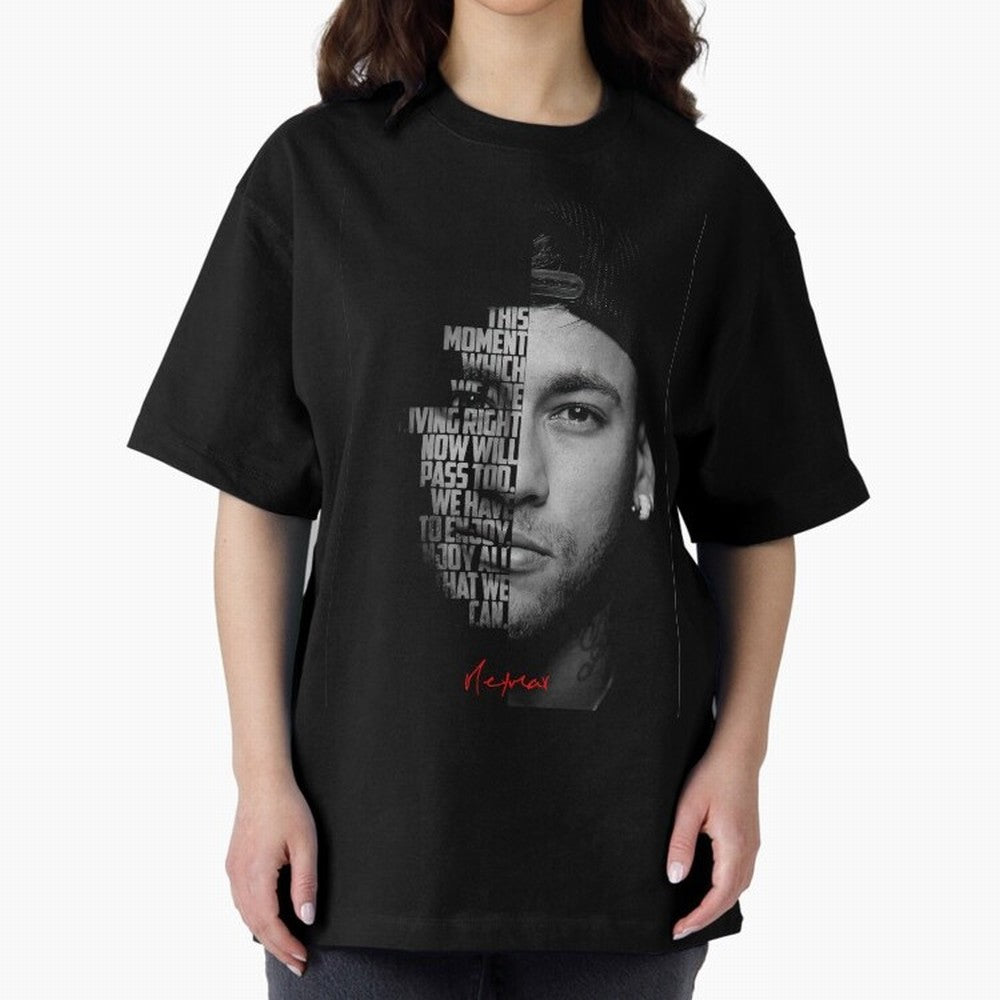 Black and white Neymar Jr quote. Classic T-Shirt Celebrate Football Heritage in Global Football Passion for FIFA World Cup 2026, Inspired by Messi, Argentina, Sports Nostalgia, International Competition, Famous Players and Unforgettable Victories;