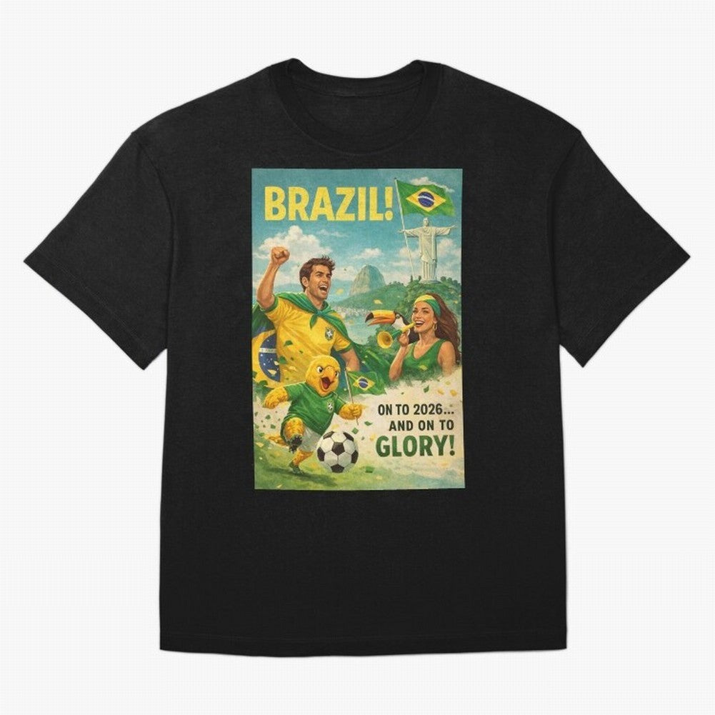 Brazil Rio de Janeiro Christ the Redeemer Sugarloaf Mountain FIFA World Cup 2026 Football Celebration Classic T-Shirt Show Your Stadium Side during FIFA World Cup 2026 USA Canada Mexico Capturing CR7, Spain Energy, Fan Favorite Moments, National