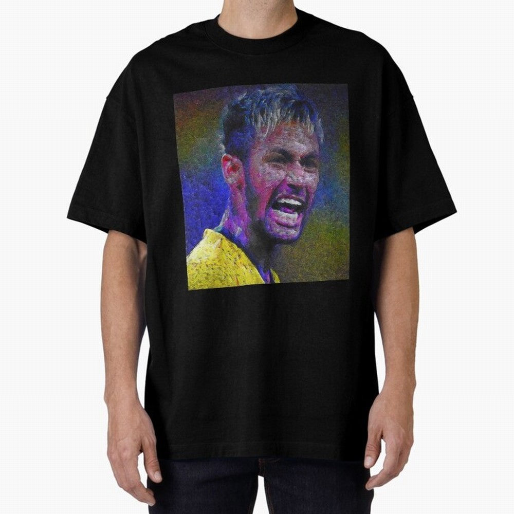 Neymar Poster Panting Art Brazilian Soccer Player Classic T-Shirt Carry the FIFA World Cup 2026 Journey through Neymar Highlights, Argentina and Brazil Pride, Tournament Hype, Historic Matchups, Family Viewing Parties and Global Sports Pride; Built