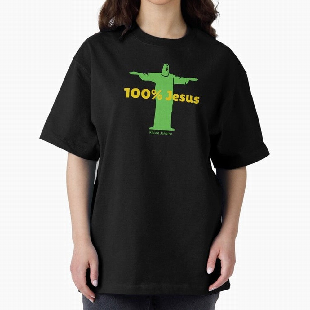 100% Jesus Christ the Redeemer Christian Brazilian Classic T-Shirt Celebrate Football Dreams Across Match Day Hype around FIFA World Cup 2026 USA Canada Mexico, Mbappe and Neymar, France, Fan Favorite Moments, National Team Passion, Big Match Drama