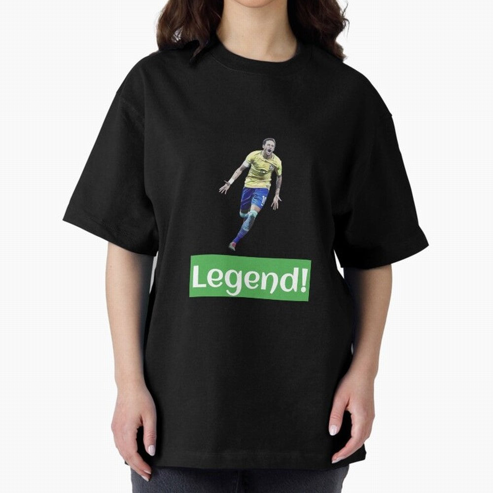 neymar art - neymar illustration T Shirt Oversized T-Shirt Live for the Drama of FIFA World Cup 2026 Group Stage for Fans of Cristiano Ronaldo, Haaland and CR7 and France, Bringing Retro Football Energy, Iconic Rivalries, Trophy Chase Drama and
