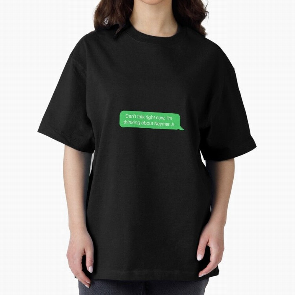 Can't talk right now, I'm thinking about Neymar Jr Green Text Classic T-Shirt Fuel Your Fan Pride for Global Football Passion for FIFA World Cup 2026 USA Canada Mexico, Capturing Haaland and Mbappe, England, Vintage Soccer Flavor, Modern Football