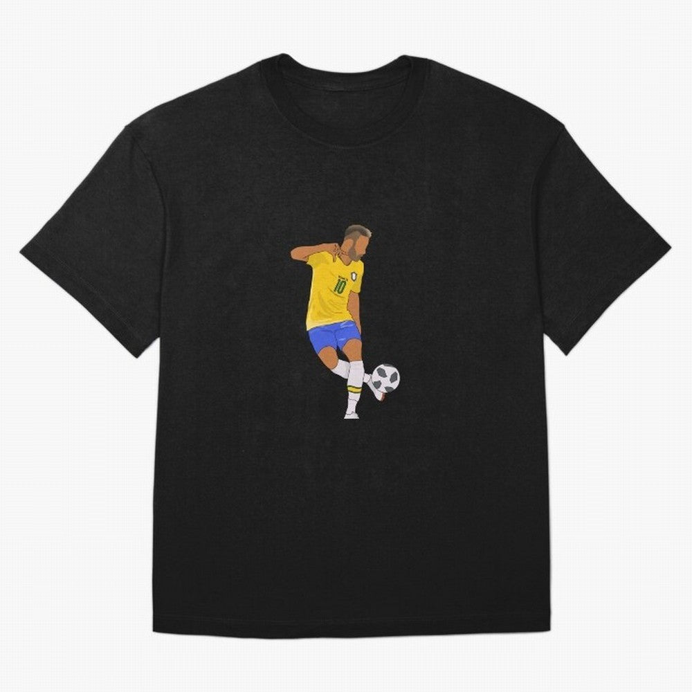 Neymar Jr. Classic T-Shirt Showcase Global Football Passion for FIFA World Cup 2026 USA Canada Mexico, Capturing Messi, CR7 and Mbappe, France and Portugal, Global Supporter Spirit, Legendary Goals, National Colors and Tournament Celebration;