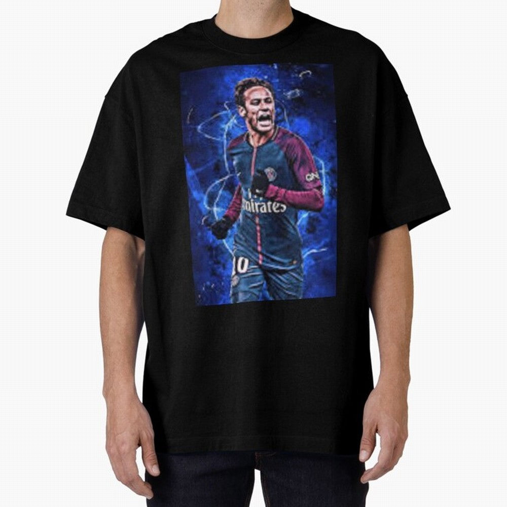 neymar jr art Oversized T-Shirt Elevate FIFA World Cup 2026 Group Stage for Fans of Neymar, Haaland and Cristiano Ronaldo and Germany, Bringing Match Day Excitement, Supporter Culture, Golden Goals and Global Football Passion; Great for Watch