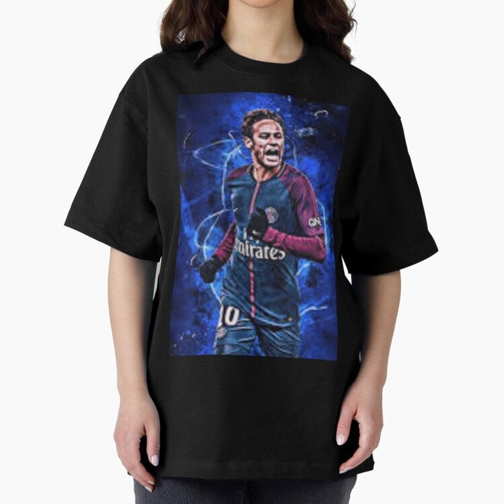 neymar jr art Oversized T-Shirt Elevate FIFA World Cup 2026 Group Stage for Fans of Neymar, Haaland and Cristiano Ronaldo and Germany, Bringing Match Day Excitement, Supporter Culture, Golden Goals and Global Football Passion; Great for Watch