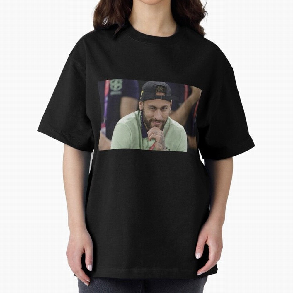 Neymar Jr Oversized T-Shirt Celebrate Fan Favorites in FIFA World Cup 2026 USA Canada Mexico Celebrating Cristiano Ronaldo, Argentina and Brazil Energy, Classic Soccer Heritage, Championship Pressure, Fan Loyalty and International Pride; Made for