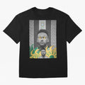 Brazil Football Star Grunge Poster Oversized T-Shirt Unlock FIFA World Cup 2026 USA Canada Mexico Spirit, Capturing Argentina, Haaland, Football Passion, Legendary Performances, Festival Vibes and Supporter Community; Perfect for People Who Love