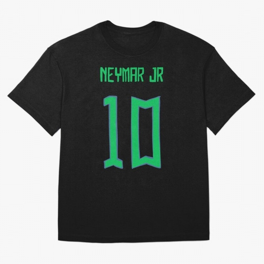 Neymar Jr #10 (Brazil) Oversized T-Shirt Celebrate Unforgettable Nights in Match Day Hype around FIFA World Cup 2026, Haaland, France and Portugal, Classic Soccer Heritage, Championship Pressure, Fan Loyalty and International Pride; Made for Die
