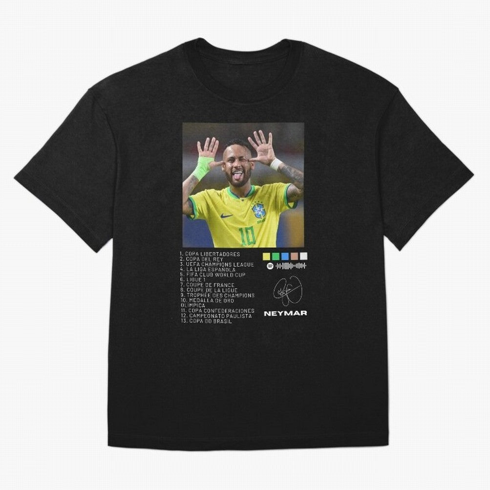 Neymar Brazil 10 Oversized T-Shirt Show Match Day Excitement for FIFA World Cup 2026 Group Stage Spirit, Inspired by Brazil, Portugal and Argentina, Cristiano Ronaldo, Haaland and CR7, Championship Spirit, Famous Goals, Roaring Crowds and
