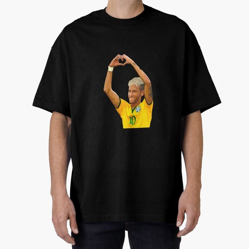 Love Soccer Oversized T-Shirt Celebrate Supporters United by the FIFA World Cup 2026 USA Canada Mexico Journey through CR7 and Messi Highlights, Brazil Pride, Tournament Hype, Historic Matchups, Family Viewing Parties and Global Sports Pride; Ideal