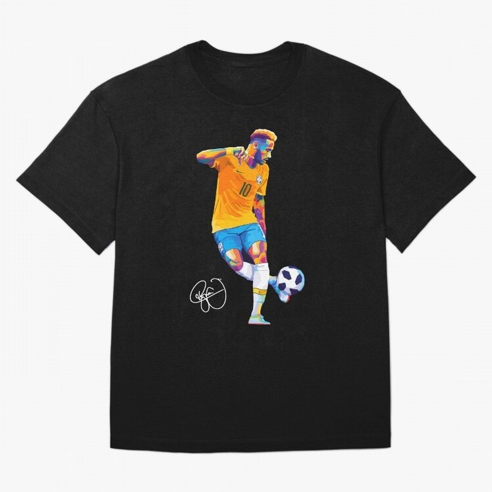 Neymar Jr Footballer Wpap Art Classic T-Shirt Upgrade FIFA World Cup 2026 Spirit, Capturing France and Portugal, Messi, CR7 and Mbappe, Stadium Chants, National Pride, Trophy Dreams and Unforgettable Football Memories; Ideal for Football Dads,