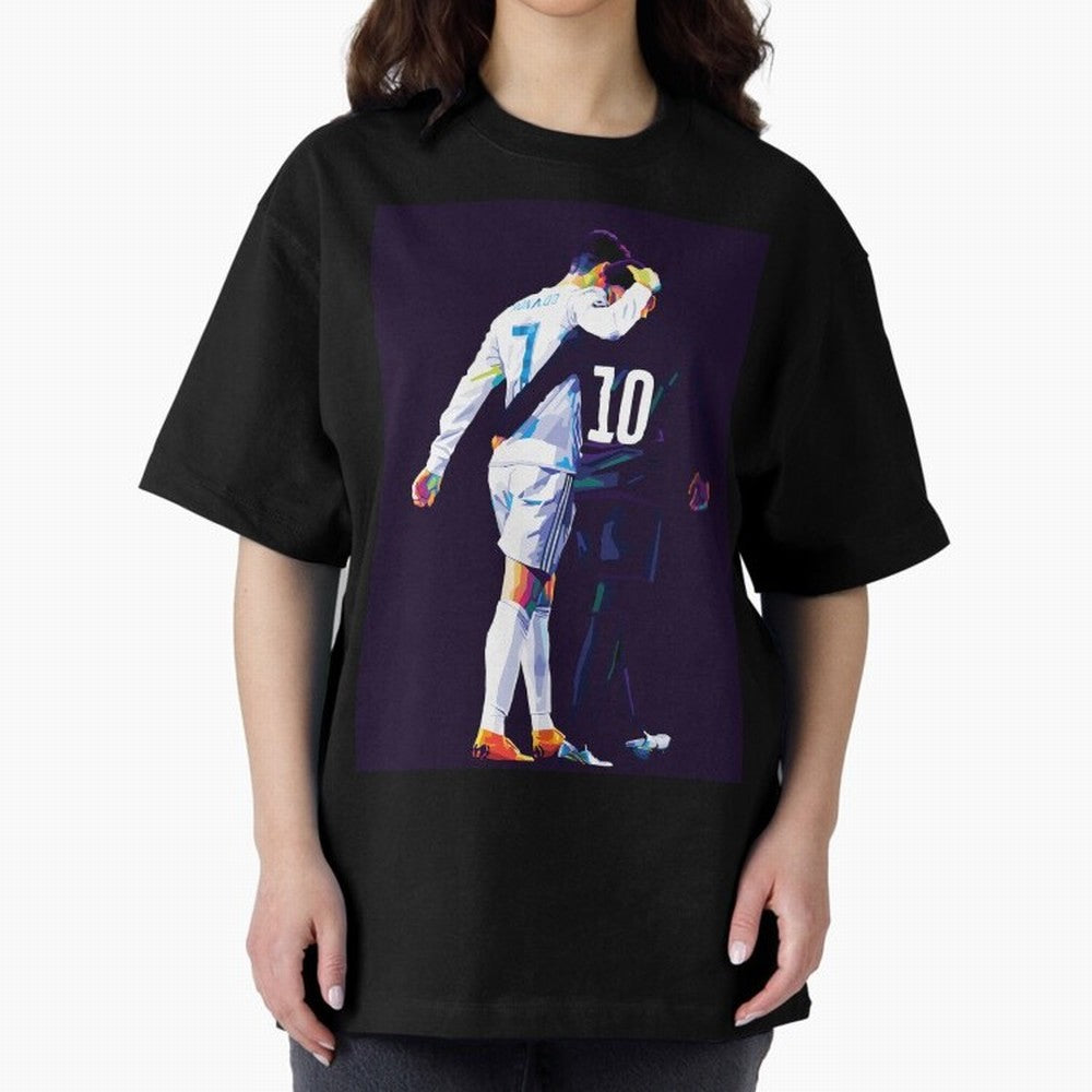 Neymar x Ronaldo Wpap Pop Art Classic T-Shirt Cheer through Every Moment of Global Football Passion for FIFA World Cup 2026, Inspired by Mbappe, Spain, Football Festival Excitement, Trophy Ambitions, Country Rivalries and Star Player Buzz; Perfect