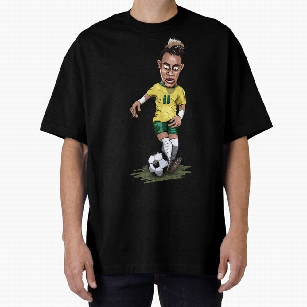 Mascot Cartoon Neymar Football Player Brazil Classic T-Shirt Honor Champions and Dreams in FIFA World Cup 2026 USA Canada Mexico for Fans of Neymar and Netherlands, Bringing Worldwide Fan Energy, Dramatic Goals, Stadium Lights and Championship