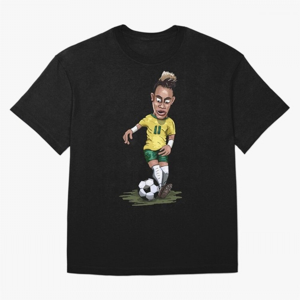 Mascot Cartoon Neymar Football Player Brazil Classic T-Shirt Honor Champions and Dreams in FIFA World Cup 2026 USA Canada Mexico for Fans of Neymar and Netherlands, Bringing Worldwide Fan Energy, Dramatic Goals, Stadium Lights and Championship