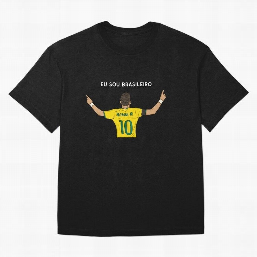 Neymar Jr Brazil Oversized T-Shirt Celebrate Golden Goal Energy in the FIFA World Cup 2026 Journey through Haaland and Mbappe Highlights, England and Germany Pride, Championship Spirit, Famous Goals, Roaring Crowds and International Football Unity;