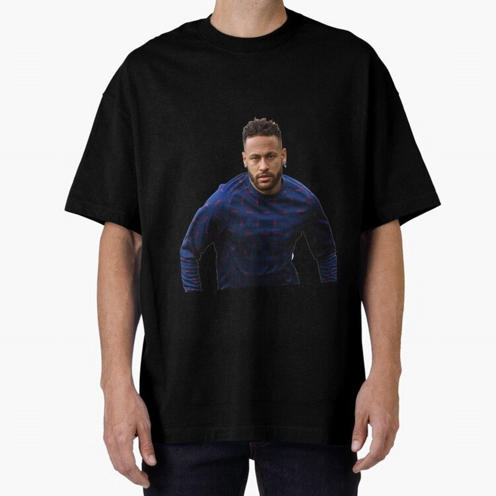 Neymar Junior Sticker Oversized T-Shirt Wear the Spirit of Match Day Hype around FIFA World Cup 2026 USA Canada Mexico, Mbappe, England, France and Netherlands, Game Day Rituals, Football Legends, Country Pride and the Road to the Final; Perfect