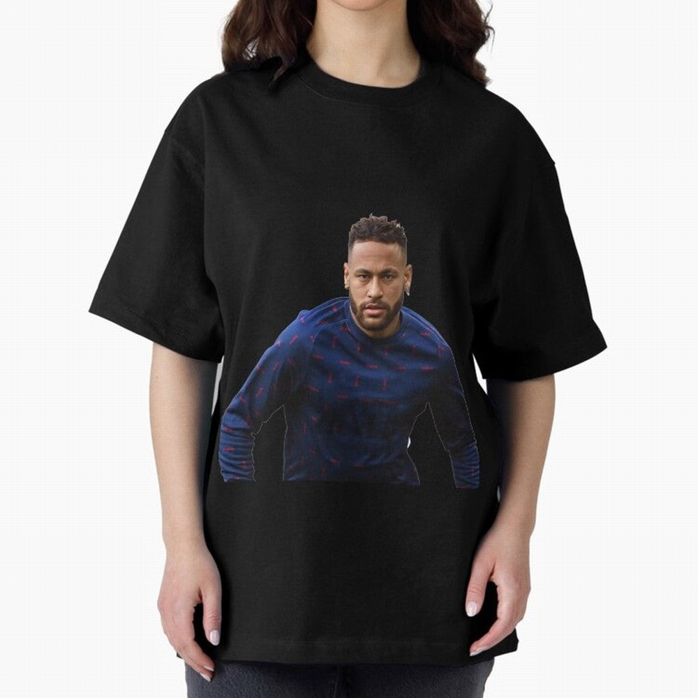 Neymar Junior Sticker Oversized T-Shirt Wear the Spirit of Match Day Hype around FIFA World Cup 2026 USA Canada Mexico, Mbappe, England, France and Netherlands, Game Day Rituals, Football Legends, Country Pride and the Road to the Final; Perfect
