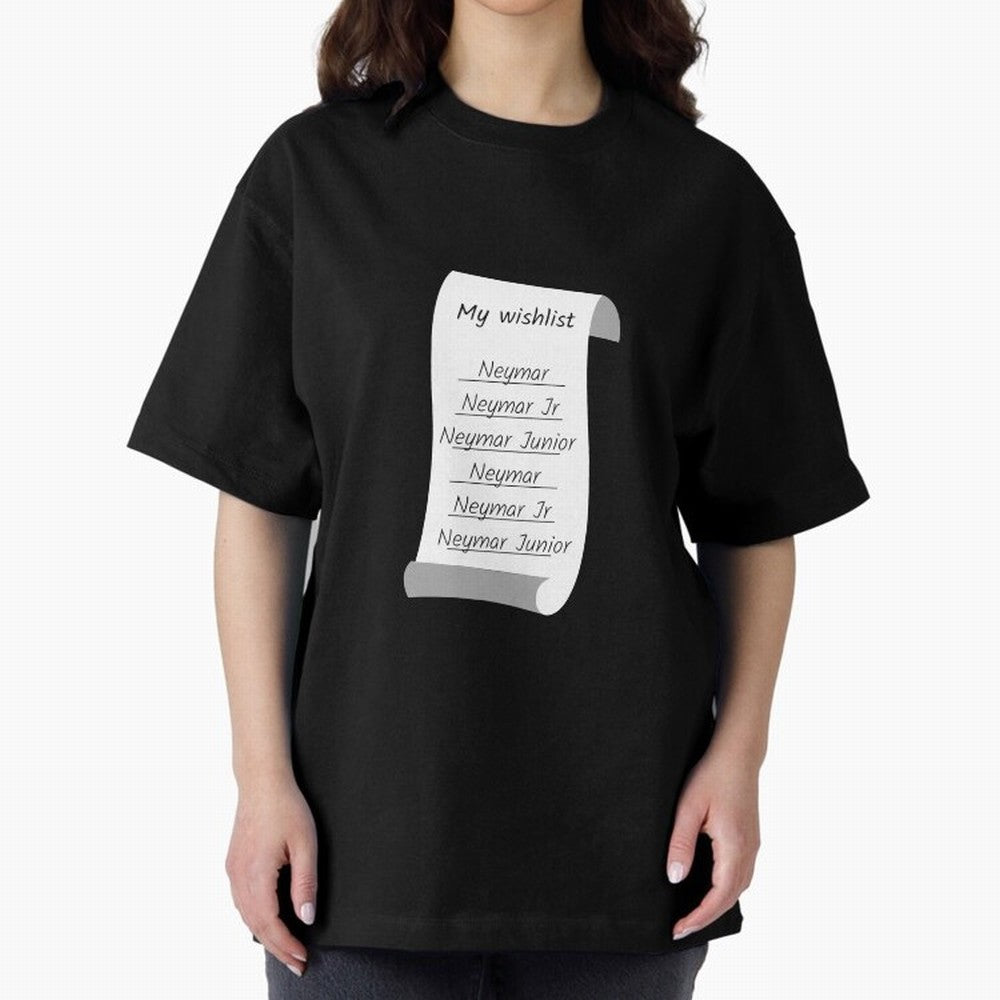 My Wishlist Neymar Jr Neymar Neymar Junior Oversized T-Shirt Celebrate Golden Goal Energy in Global Football Passion for FIFA World Cup 2026 Group Stage, Made for Neymar, England, France and Netherlands, Football Festival Excitement, Trophy