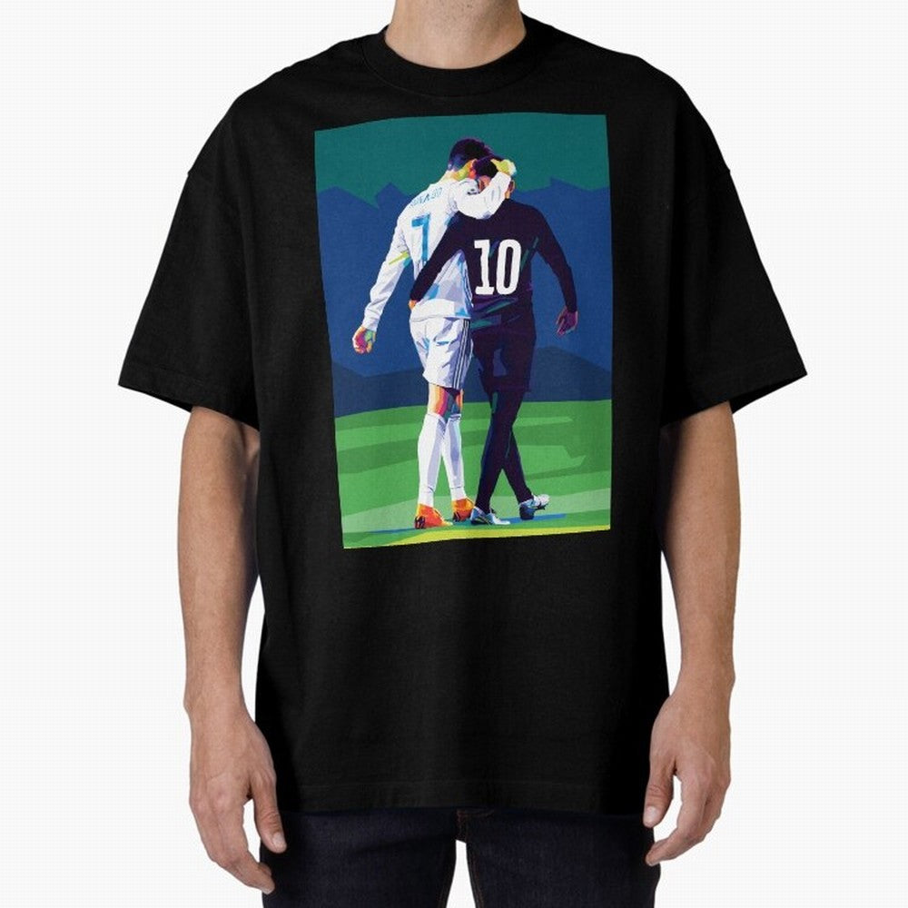 Ronaldo x Neymar Wpap Art Classic T-Shirt Join Global Football Passion for FIFA World Cup 2026 Group Stage, Built around Mbappe, Argentina and Brazil, Retro Football Energy, Iconic Rivalries, Trophy Chase Drama and Stadium Atmosphere; Ideal for