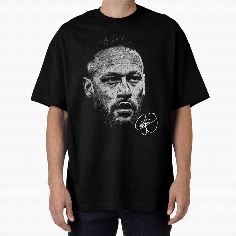 Neymar Signed Oversized T-Shirt Bring Trophy Dreams to Global Football Passion for FIFA World Cup 2026 USA Canada Mexico, Filled with Mbappe and Neymar, Portugal, Stadium Memories, Football Loyalty, International Chants and Championship Tradition;