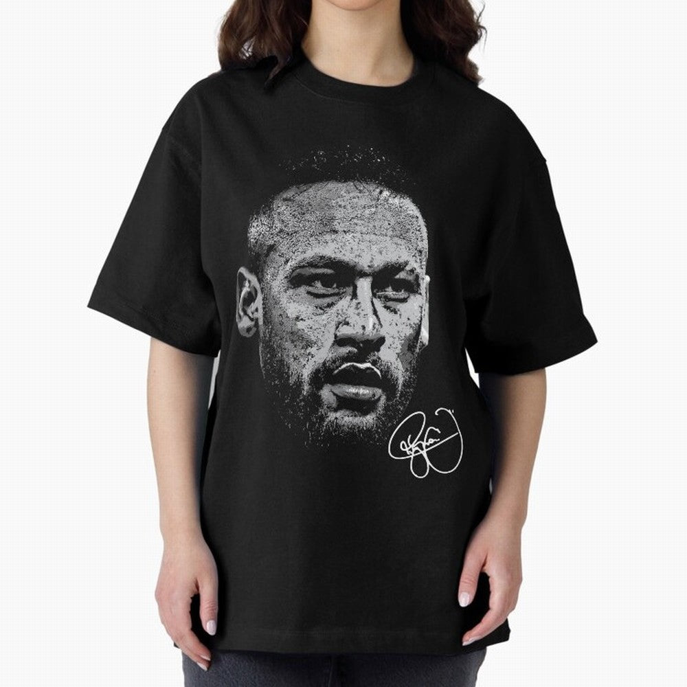 Neymar Signed Oversized T-Shirt Bring Trophy Dreams to Global Football Passion for FIFA World Cup 2026 USA Canada Mexico, Filled with Mbappe and Neymar, Portugal, Stadium Memories, Football Loyalty, International Chants and Championship Tradition;
