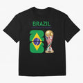 World Cup 2026, IMG 018, BRAZIL 002 Oversized T-Shirt Represent FIFA World Cup 2026 for Fans of Messi and Cristiano Ronaldo and Netherlands, Bringing Supporter Pride, Iconic Celebrations, Legendary Names and Global Match Day Energy; Ideal for Fans