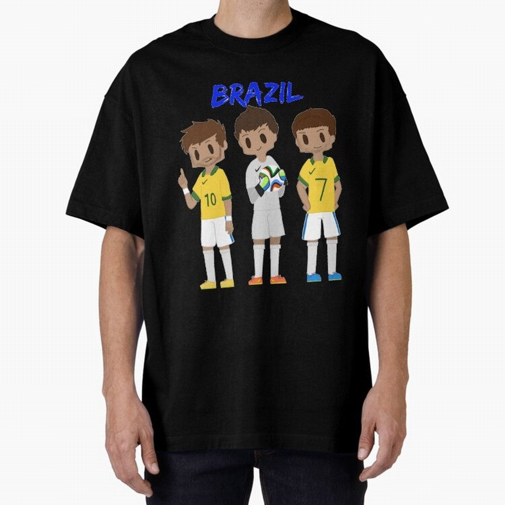 Brazil Essential T-Shirt Stand Out with Spirit from the FIFA World Cup 2026 USA Canada Mexico Journey through CR7 Highlights, Brazil, Portugal and Argentina Pride, Supporter Pride, Iconic Celebrations, Legendary Names and Global Match Day Energy;