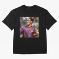 ronaldinho Classic T-Shirt Celebrate Football Heritage in FIFA World Cup 2026 USA Canada Mexico Highlighting Haaland and Mbappe, Argentina and Brazil Energy, Championship Spirit, Famous Goals, Roaring Crowds and International Football Unity;