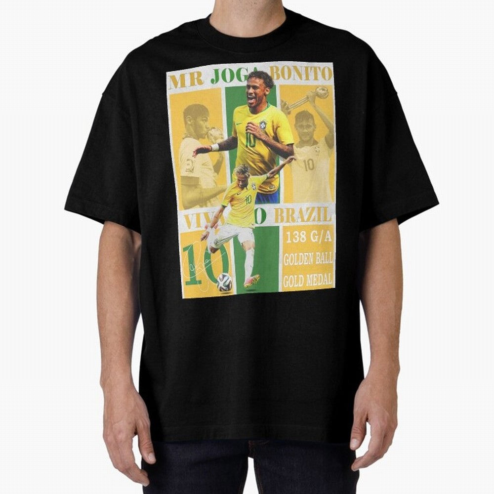 Neymar Jr Brazil National Team Soccer Poster - Iconic Selecao Art Print Classic T-Shirt Bring Match Day Fire to Global Football Passion for FIFA World Cup 2026 Group Stage, Featuring Haaland and Mbappe, Spain, Soccer Culture, Superstar Moments,
