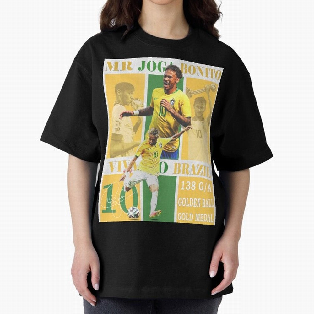 Neymar Jr Brazil National Team Soccer Poster - Iconic Selecao Art Print Classic T-Shirt Bring Match Day Fire to Global Football Passion for FIFA World Cup 2026 Group Stage, Featuring Haaland and Mbappe, Spain, Soccer Culture, Superstar Moments,