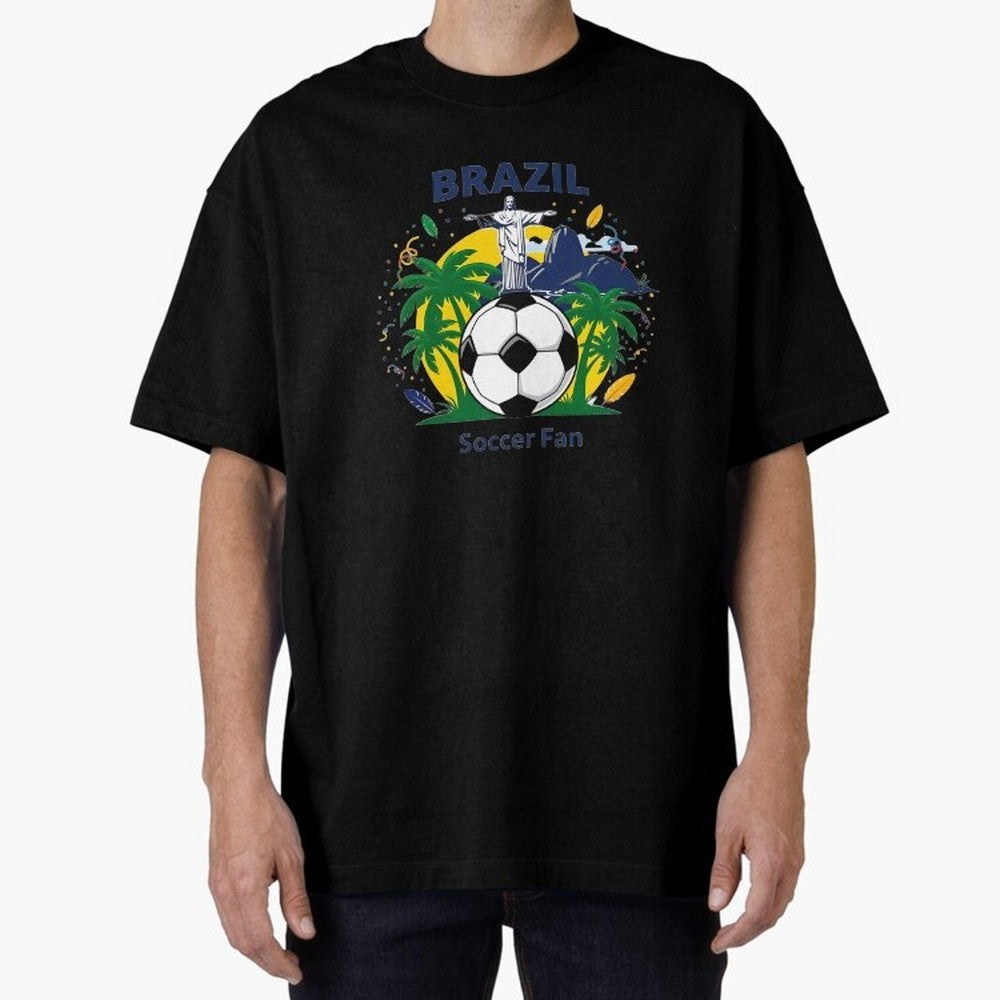 Brazil Soccer Fan T-shirt Classic T-Shirt Show Championship Spirit for FIFA World Cup 2026 Featuring Haaland and Mbappe, Spain and Netherlands Energy, Fan Favorite Moments, National Team Passion, Big Match Drama and Soccer History; Made for Die