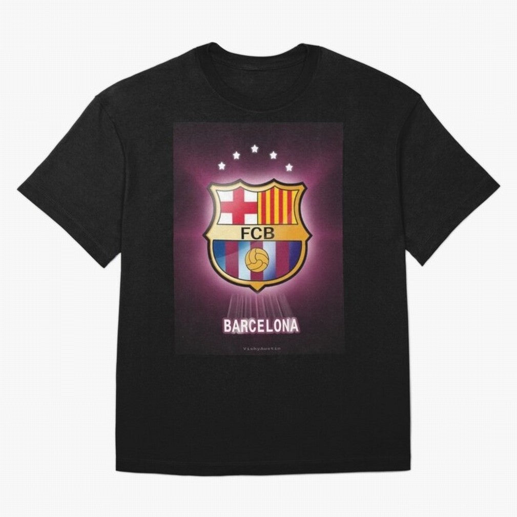 barcelona Oversized T-Shirt Unlock Match Day Hype around FIFA World Cup 2026 USA Canada Mexico, Mbappe and Neymar, France, Match Day Excitement, Supporter Culture, Golden Goals and Global Football Passion; Built for Supporters Chasing Trophy
