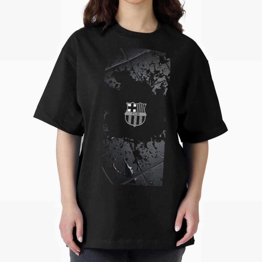 barcelona Oversized T-Shirt Show Championship Spirit for Match Day Hype around FIFA World Cup 2026 USA Canada Mexico, Mbappe and Neymar, England and Germany, Match Day Excitement, Supporter Culture, Golden Goals and Global Football Passion; Great