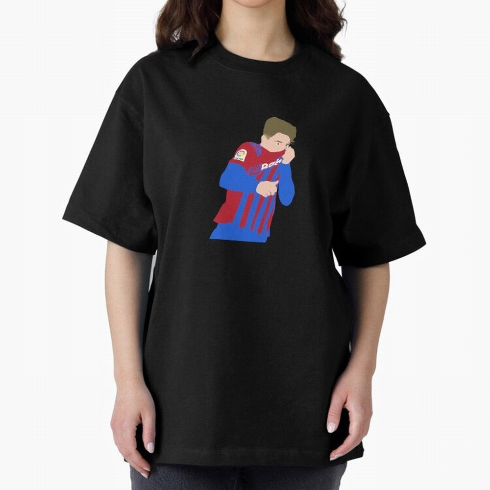 Gavi Barcelona Oversized T-Shirt Unlock FIFA World Cup 2026 Driven by Messi, Neymar and Mbappe, Spain Energy, Worldwide Fan Energy, Dramatic Goals, Stadium Lights and Championship Celebrations; Ideal for Football Dads, Football Moms, Friends,