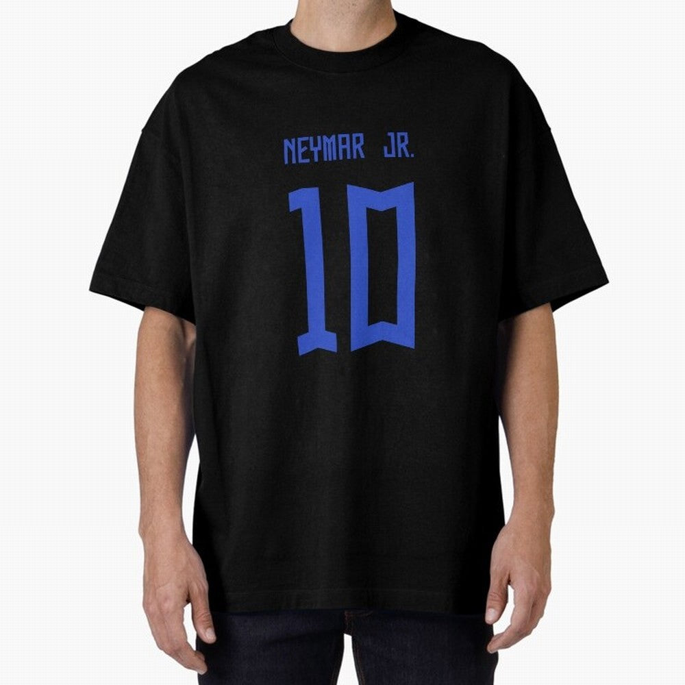 Neymar Jr Brazil White Jersey 2023 Oversized T-Shirt Bring Legendary Rivalry Energy to FIFA World Cup 2026 Group Stage Spirit, Connected to Portugal, Messi and Cristiano Ronaldo, Match Day Excitement, Supporter Culture, Golden Goals and Global