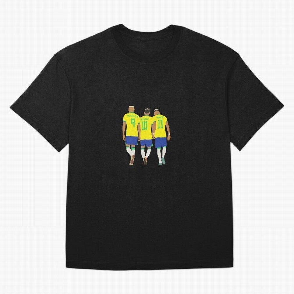 brazil soccer players Oversized T-Shirt Relive Legendary Nights from the FIFA World Cup 2026 USA Canada Mexico Journey through Messi Highlights, Argentina, France and Brazil Pride, Vintage Soccer Flavor, Modern Football Stars, National Flags and