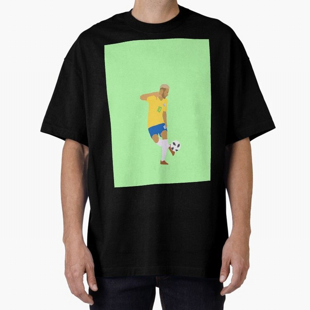 Neymar Brazil Football Control Skills Graphic T-Shirt Celebrate the Magic of FIFA World Cup 2026 USA Canada Mexico Centered on Messi, France Energy, Match Day Excitement, Supporter Culture, Golden Goals and Global Football Passion; Perfect for