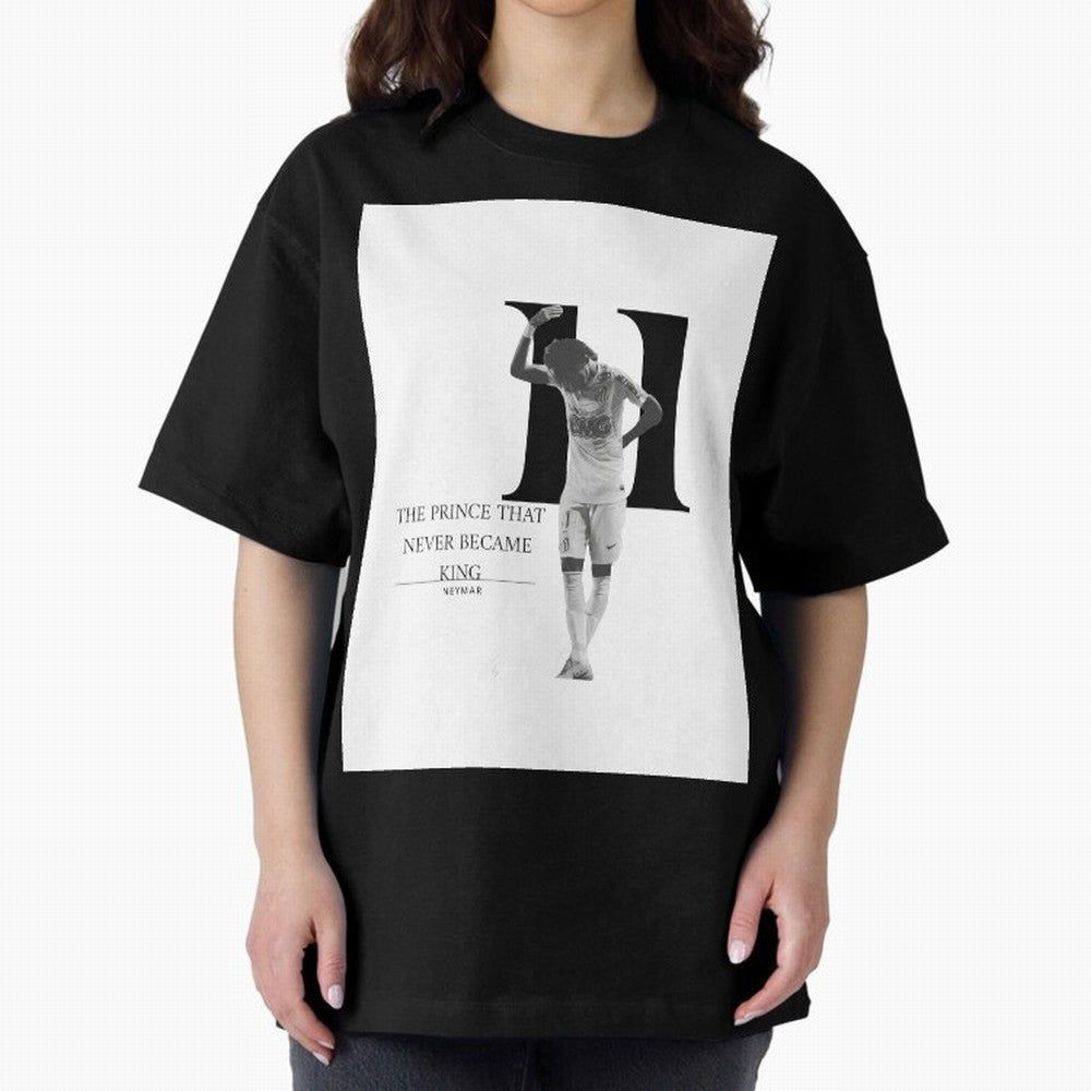 The Prince that never became king- neymar jr quote Graphic T-Shirt Honor Football Greatness during FIFA World Cup 2026 Group Stage for Fans of Mbappe and England, Bringing Retro Football Energy, Iconic Rivalries, Trophy Chase Drama and Stadium