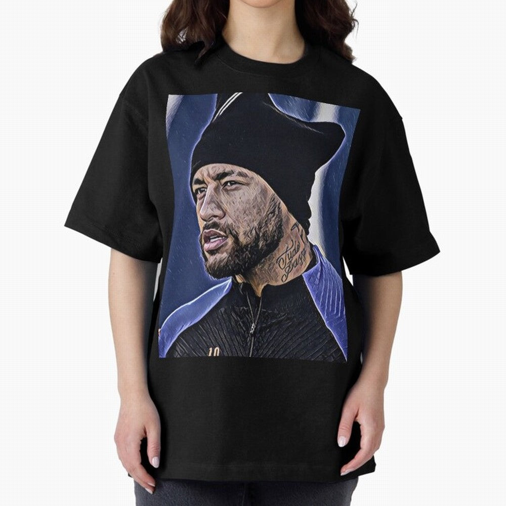 Neymar All Time Greatest Footballer Oversized T-Shirt Elevate FIFA World Cup 2026 USA Canada Mexico Spirit, Highlighting Brazil, Portugal and Argentina, Cristiano Ronaldo, Supporter Pride, Iconic Celebrations, Legendary Names and Global Match Day