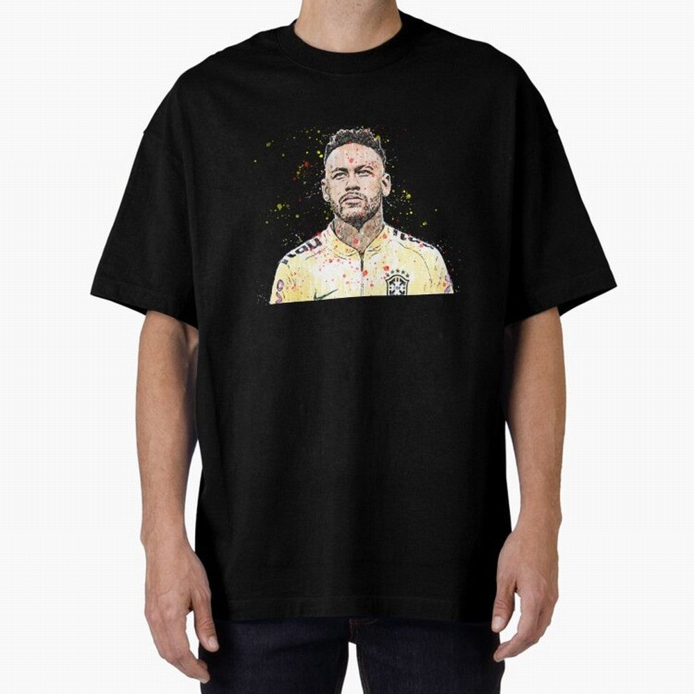 Neymar Neymar Oversized T-Shirt Remember Iconic Moments from FIFA World Cup 2026 Group Stage Driven by Messi, CR7 and Mbappe, Argentina, France and Brazil Energy, Worldwide Fan Energy, Dramatic Goals, Stadium Lights and Championship Celebrations;