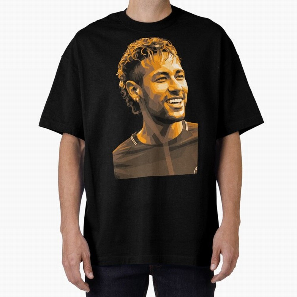Neymar Oversized T-Shirt Capture Stadium Memories from FIFA World Cup 2026 USA Canada Mexico for Fans of Messi and England and Germany, Bringing Game Day Rituals, Football Legends, Country Pride and the Road to the Final; Made for Collectors Who